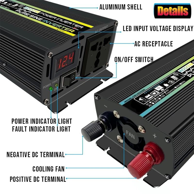 4000W Pure Sine Wave Car Inver - огляд і ціна Ac Outdoor Power